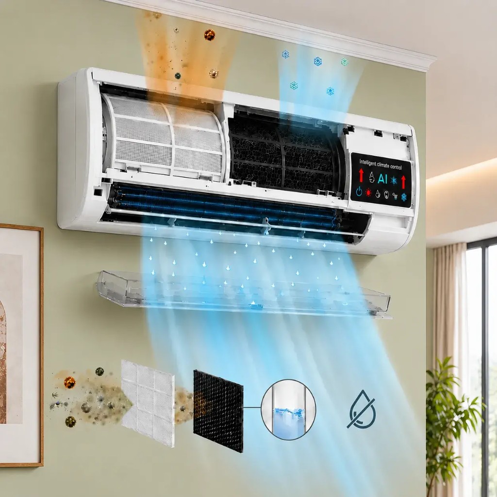 Heatora™ nástěnná klimatizace 4 v 1 bez venkovní jednotky